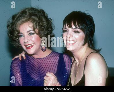 Liz Taylor Liza Minelli Foto Stock