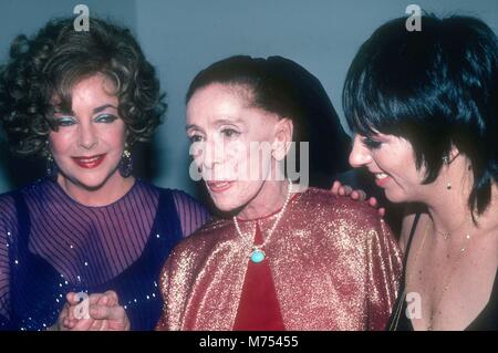 Liz Taylor, Martha Graham, Liza Minelli Foto di Adam Scull/il PHOTOlink Foto Stock