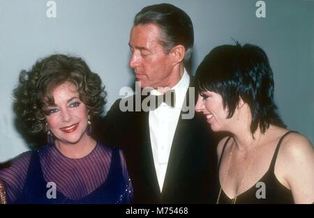 1983 FILE FOTO New York, NY Liz Taylor Halston Liza Minnelli Foto di Adam Scull-Il PHOTOlink Foto Stock