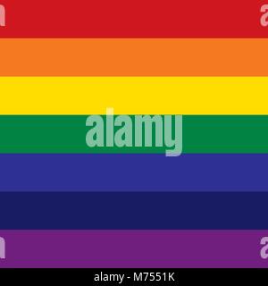 Rainbow colori: rosso, arancione, giallo, verde, blu indaco, Viola Illustrazione Vettoriale