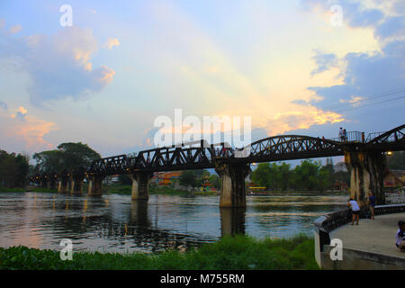 Ponte sul Fiume Kwai Foto Stock