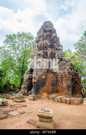 Pagoda di Wat Banan antiche civiltà khmer tempio, Cambogia Foto Stock