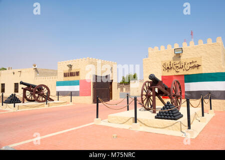 FALAJ AL MUALLA Fort e museo, Umm Al Quwain Emirati Arabi Uniti Foto Stock