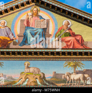 Basilica di San Paolo o la Basilica di San Paolo fuori le mura a sud delle mura della città vecchia. Roma. Lazio, Italia. Foto Stock