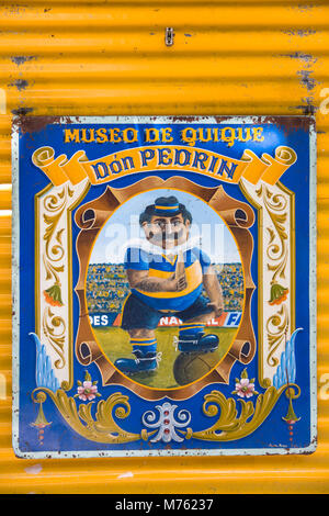 Dettaglio dal museo del calcio, Mseum de quique a La Boca, Buenos Aires, Argentina. Foto Stock