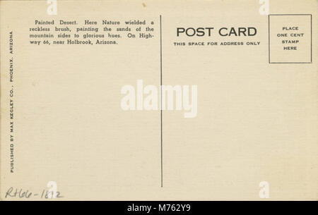 La fotografia di L.H. Dude Larsen del deserto dipinto cattura i colori vibranti e le caratteristiche geologiche uniche del paesaggio desertico, mostrando una sorprendente meraviglia naturale. Foto Stock