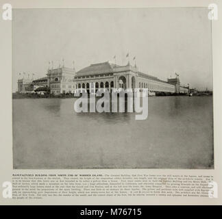 Produce edificio dall'estremità nord della isola di legno, World's Columbian Exposition, Chicago,... (Bni 3136) Foto Stock