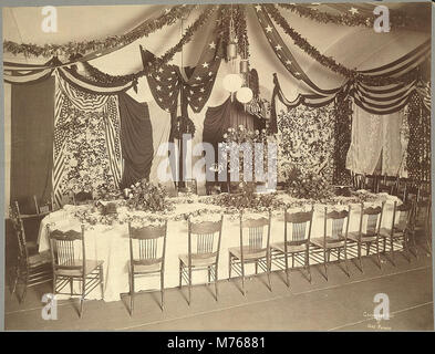 McKinley inaugurale di tavola di cena nel palazzo di pensione, Washington D.C. (4 marzo 1897) LCCN00650951 Foto Stock