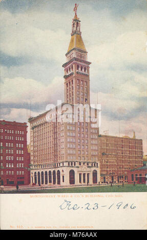 Montgomery Ward & Co.S Building, Chicago (BNI 417674) Foto Stock