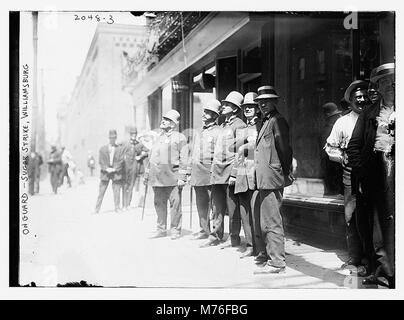 In guardia, zucchero sciopero, Williamsburg LCCN2014688293 Foto Stock