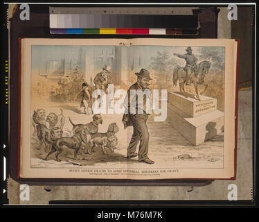 Di Puck consigli gratis per alcuni shriekers editoriale per concedere non dimenticate il vostro "a cavallo" - ma il vostro uomo a piedi ha troppi curs presso i suoi talloni - - J. Keppler. LCCN2001695559 Foto Stock