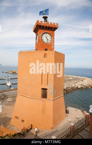 Torre degli Appiani, Rio Marina, Isola d'Elba, Toscana, Italia, Europa Foto Stock