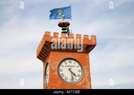 Torre degli Appiani, Rio Marina, Isola d'Elba, Toscana, Italia, Europa Foto Stock