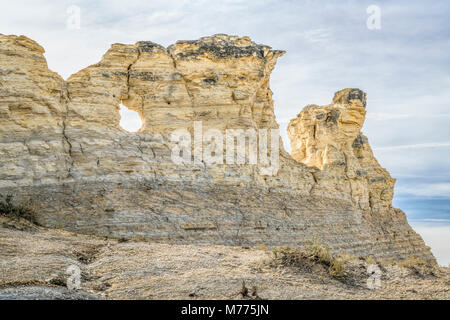 Monumento rocce (Chalk Piramidi) in western Kansas Foto Stock