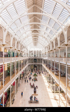 La Grande Galleria dell'ex museo reale, il museo nazionale della Scozia, Edimburgo, Midlothian, Scotland, Regno Unito, Europa Foto Stock