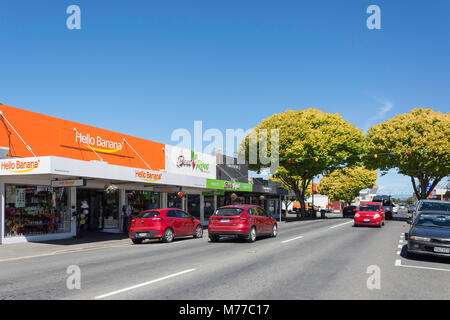 High Street, Motueka, Tasman District, Nuova Zelanda Foto Stock