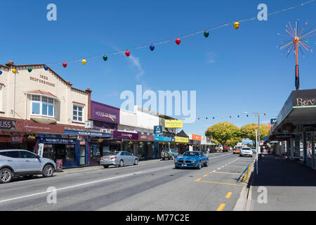 High Street, Motueka, Tasman District, Nuova Zelanda Foto Stock