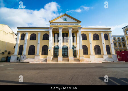 Palazzo del Popolo a Malabo, Bioko, Guinea Equatoriale, Africa Foto Stock