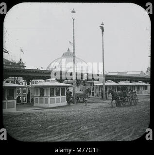 World's Columbian Exposition lantern slide, ingresso al sessantesimo Street (BNI 8739) Foto Stock