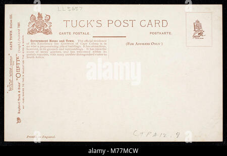 Una fotografia del Government House a città del Capo, un edificio amministrativo chiave con un significato coloniale e politico in Sudafrica. Foto Stock