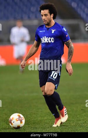 Roma, Italia. 09Mar, 2018. Europa League 8 partita finale Lazio vs Dinamo Kiev-Rome-08 mar 2018 Nella foto Felipe Anderson Foto fotografo01 Credit: Indipendente Agenzia fotografica/Alamy Live News Foto Stock