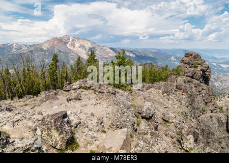 Vista dal sepolcro Mountain Summit. Foto Stock