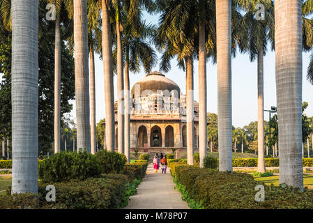 Tomba di Muhammad Shah, Lodhi Gardens (Lodi Gardens), Nuova Delhi, India, Asia Foto Stock