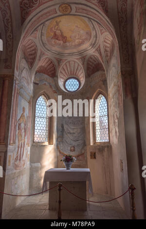 Il castello di Bled, lago di Bled Slovenia Foto Stock