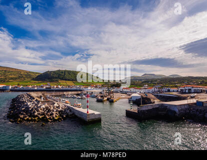 Porto di Praia, Graciosa Island, Azzorre, Portogallo, Atlantico, Europa Foto Stock