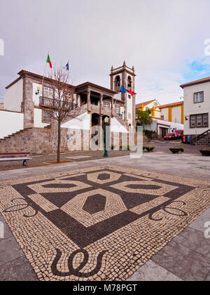 Town Hall, Praia da Vitoria, isola Terceira, Azzorre, Portogallo, Atlantico, Europa Foto Stock