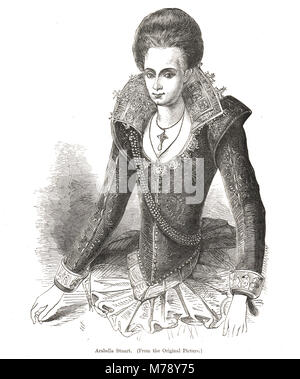 Signora Arabella Stuart, (1575-1615) Foto Stock