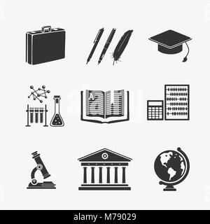 Set di simboli istruzione Illustrazione Vettoriale
