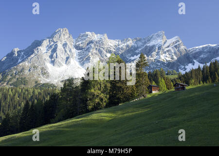 Eisenspitze del sud, Alpi Lechtal, Tirolo, Austria, Foto Stock