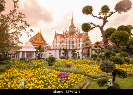 Il Wat Arun in Wang Lang in Thonburi nella città di Bangkok in Thailandia. Thailandia, Bangkok, Novembre 2017 Foto Stock