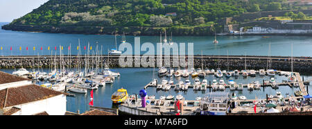 Marina. Angra do Heroísmo, un sito Patrimonio Mondiale dell'UNESCO. L'isola di Terceira, Azzorre. Portogallo Foto Stock