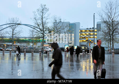 Aeroporto di Heathrow all'alba. London, Regno Unito Foto Stock