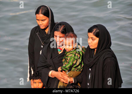 I musulmani in Mumbai, India Foto Stock