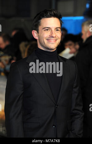 "La misericordia' World Premiere - Arrivi con: Jonathan Bailey dove: Londra, Regno Unito quando: 06 Feb 2018 Credit: WENN.com Foto Stock