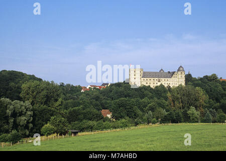 Höhenburg Wewelsburg, distretto di Paderborn, Renania settentrionale-Vestfalia, Germania, Foto Stock