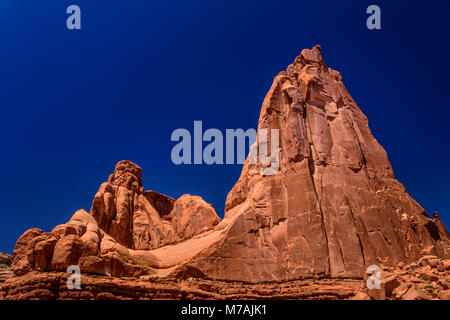 Gli Stati Uniti, Utah, Grand county, Moab, Arches National Park, Park avenue Foto Stock