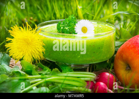 Frullato verde Foto Stock