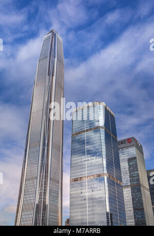 Cina, città di Shenzhen, Shenzhen Pingan Tower Foto Stock