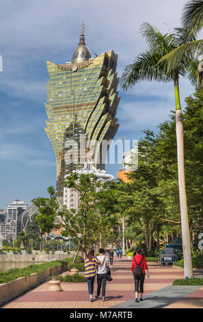 Cina, città di Macao, Grand Lisboa Casinò Foto Stock