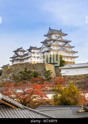 Giappone, Himeji City, il castello di Himeji, Castello Shirozaki Foto Stock