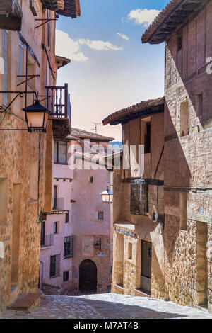 Spagna Aragona, provincia di Teruel, Albarracin City Foto Stock