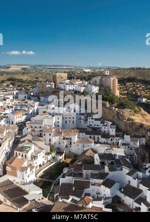 Spagna, Andalusia Cadice provincia, a Setenil City Foto Stock