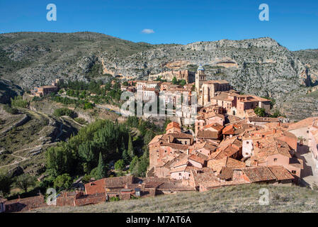 Spagna Aragona, provincia di Teruel, Albarracin City Foto Stock