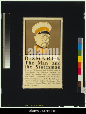 Un ritratto storico di otto von Bismarck, focalizzato sul suo ruolo sia come uomo che come statista. Fu il primo Cancelliere della Germania e giocò un ruolo chiave nella sua unificazione nel XIX secolo. Foto Stock