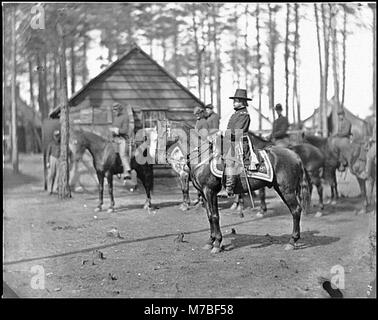 Stazione di Brandy, Va. Gen. Rufus Ingalls a cavallo cwpb LOC.04071 Foto Stock