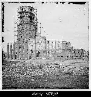 Charleston, Carolina del Sud. Le rovine della chiesa di forma circolare e la Secessione Hall cwpb LOC.03037 Foto Stock